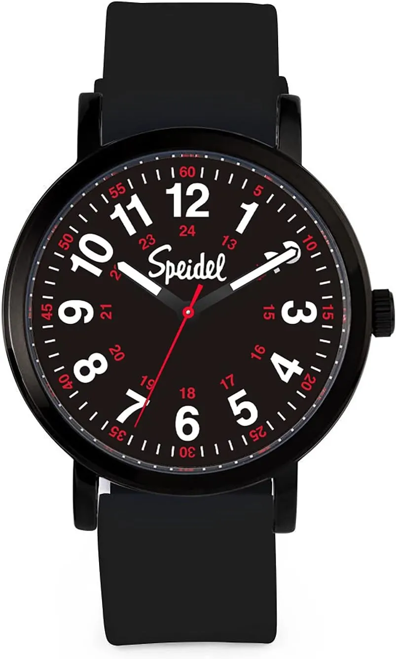 with Second Hand, Silicone Band, Water Resistant Speidel Original Scrub Watch? for Nurse, Medical Professionals and Students �C Various Medical eohippus replace patriarch diversify Scrub Colors, Easy Read Dial, Military Time 
