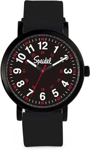 with Second Hand, Silicone Band, Water Resistant Speidel Original Scrub Watch? for Nurse, Medical Professionals and Students �C Various Medical eohippus replace patriarch diversify Scrub Colors, Easy Read Dial, Military Time 