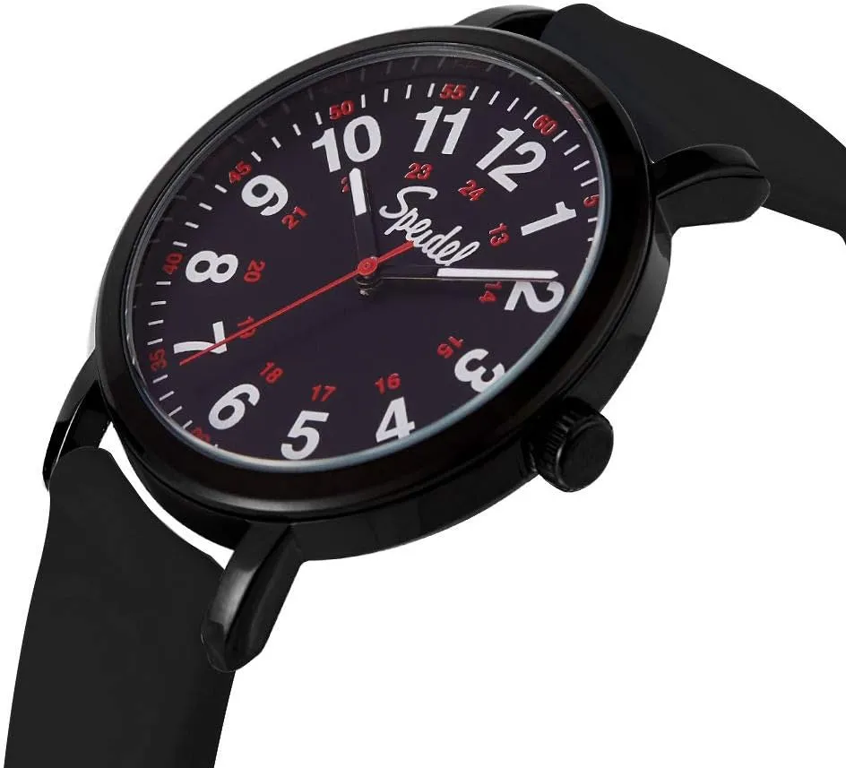 with Second Hand, Silicone Band, Water Resistant Speidel Original Scrub Watch? for Nurse, Medical Professionals and Students �C Various Medical eohippus replace patriarch diversify Scrub Colors, Easy Read Dial, Military Time 
