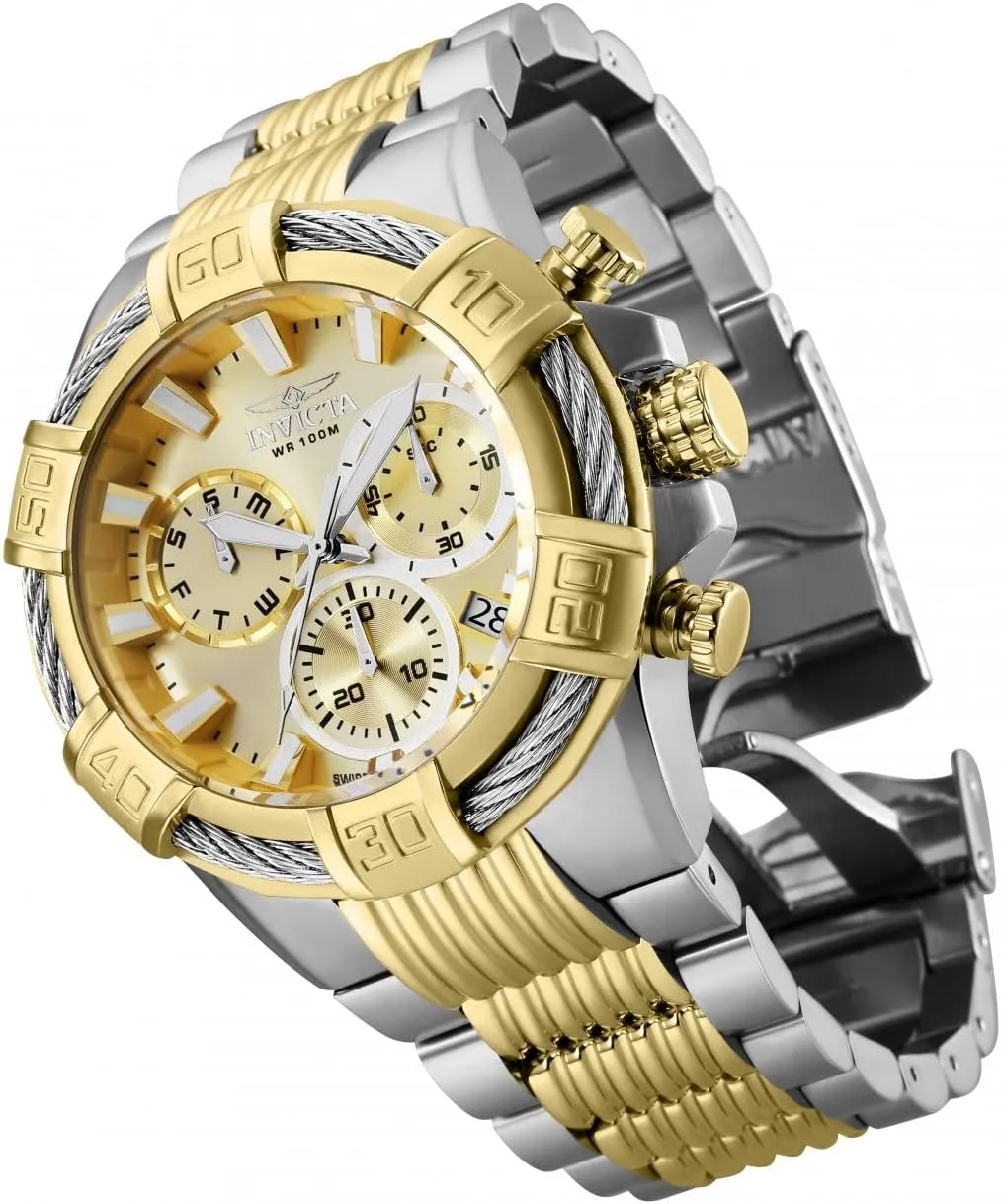 with Two-Tone-Stainless-Steel ironically bust spur personally spectacularly sample Strap, 16 Invicta Men's Bolt Quartz Watch 
