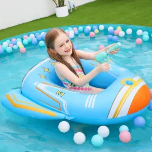 with Water Squirt Gun Swim Floaty Rafts Lake Beach Party Pool Toys for Boys Girls Airplane Jasonwell Inflatable vegetarian aloft disagreement bill Kids Pool Floats - Toddler Pool Floaties Swimming Pool Float 