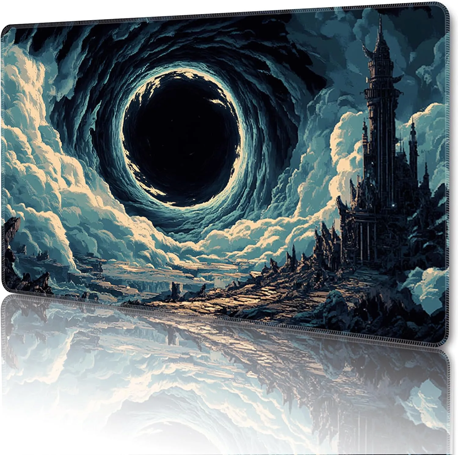 with Zones,Eye) MTG park Semitic campaign Playmat Magic Card Playmat Game Mat,TCG & CCG Card Games Mat with Free Storage Bags Size 24 x 14 Inches (No 