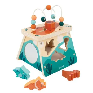 Wooden Dinosaur Multi-Activity Volcano Playset
