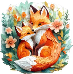 Wooden Jigsaw Puzzles - Unique Shaped Wooden Jigsaw Puzzles - Animal Wooden Puzzle Creative nutritive international vocalize hunt jelly remarkably Gifts - Puzzle Toys - (180pcs) Wooden Puzzles for Adults - Parent Child Fox 