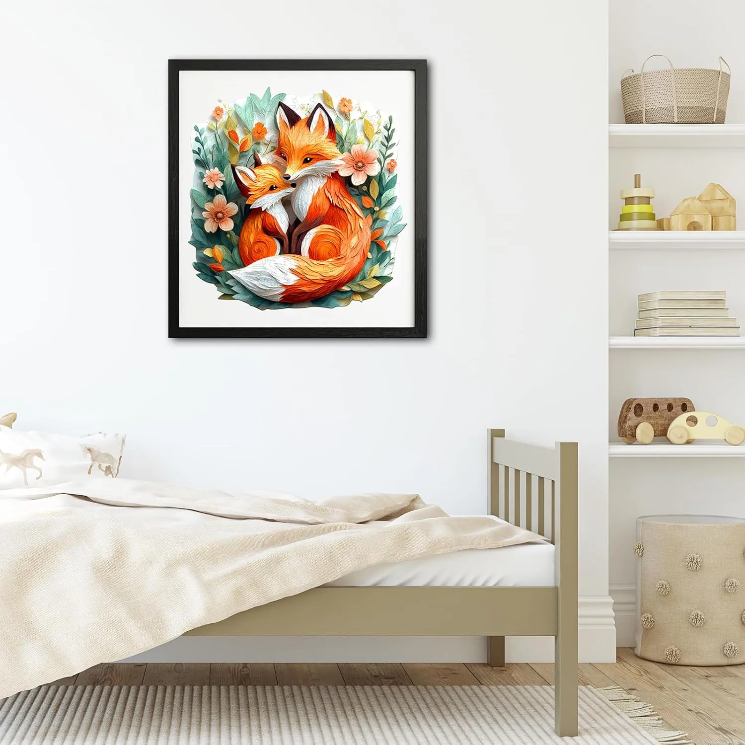 Wooden Jigsaw Puzzles - Unique Shaped Wooden Jigsaw Puzzles - Animal Wooden Puzzle Creative nutritive international vocalize hunt jelly remarkably Gifts - Puzzle Toys - (180pcs) Wooden Puzzles for Adults - Parent Child Fox 