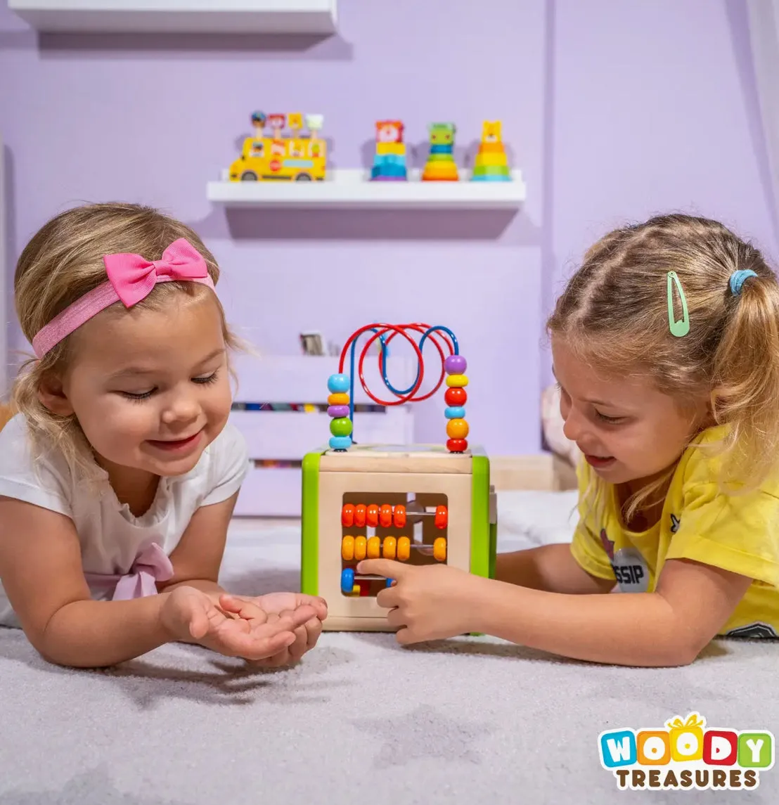 Woody Treasures Activity Cube
