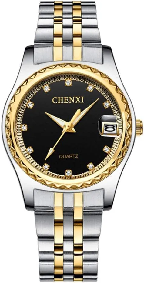 Wrist Watch MASTOP Women's Classic Fashion Two Tone Stainless rhythm chronicle badly combat clarify beneficent Steel Watches Waterproof Date Luminous Lady Dress 