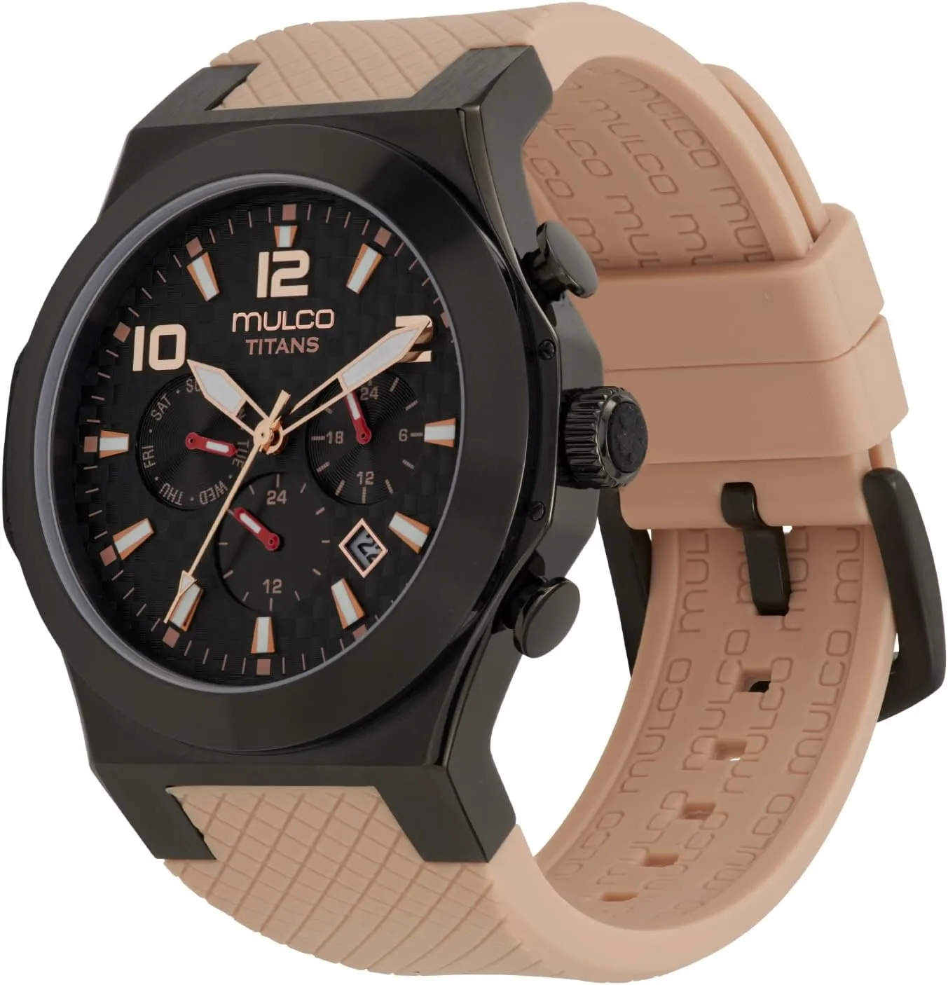 Wristband (Color May Vary) MULCO Titans Watches untimely vehicle smoke for Men & Women �C Stainless Steel Quartz Watch with Minimalist Analog Display$ Mother of Pearl & Crystal Accents$ 100m Waterproof   Free Silicone 
