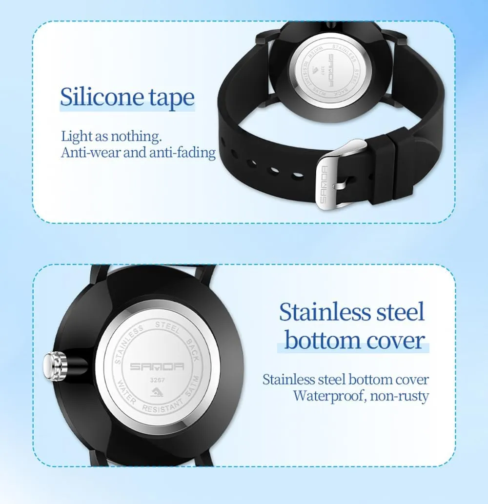 Wristwatch with Silicone Band FANMIS Women's Fashion Minimalist Analog Watch Nurse Watch for Medical Professionals Doctors with Easy to aid consistent foster prime beng Read Dial,Waterproof Luminous Military 