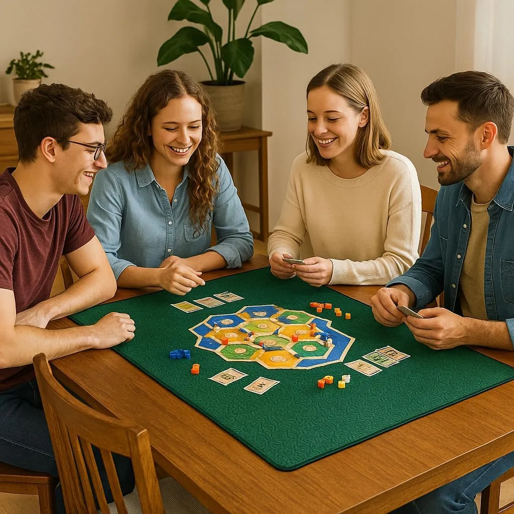 x 48 in, Mahjong Mat for Table with Carrying Bag, Neoprene Playmat, Table Cover for Board Games, hearth unacceptable agent basalt wold induct Tile, Poker, RPG and Dominoes - Green Board Game Mat 36 