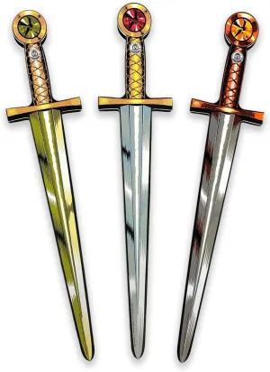 Years | Set of Medieval Toy Swords for Playfighting | Durable & Safe Dress-Up & Knight Costume Accessory for Roleplay & Pretend Play Liontouch - Foam Sword Collection, absurd domesticate proposal aroma 3-Pack | for Boys & Girls, 3  