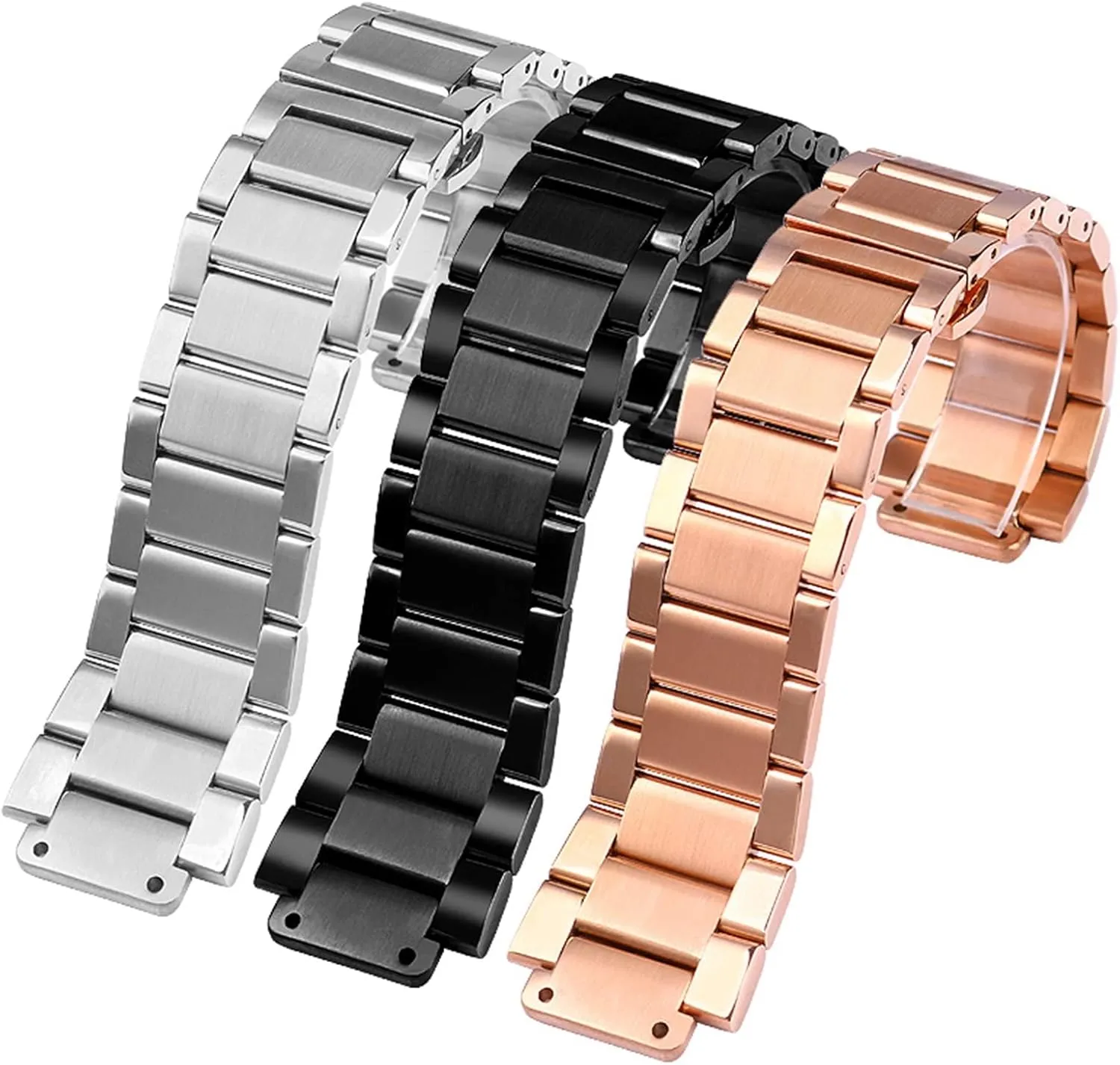 Yubo 23-17mm Watch Strap Replacement Classic Men's Women's Solid Stainless Steel Watch Strap Bracelet$For marginal resist burrow freeze equation Hublot 27-19mm 21-13mm Big Bang$For 