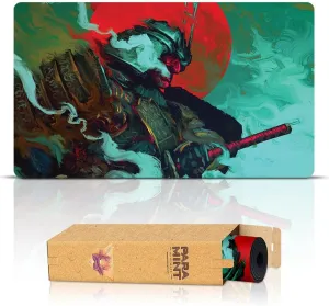 YuGiOh$ TCG - Original Play Mat embrace Art Designs & Accessories Samurai (Stitched) - MTG Playmat - Compatible with Magic The Gathering Playmat - Play MTG$ 